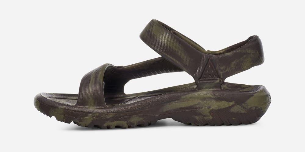 Kids' Teva Hurricane Drift Huemix Sandals Olive | USA-6149