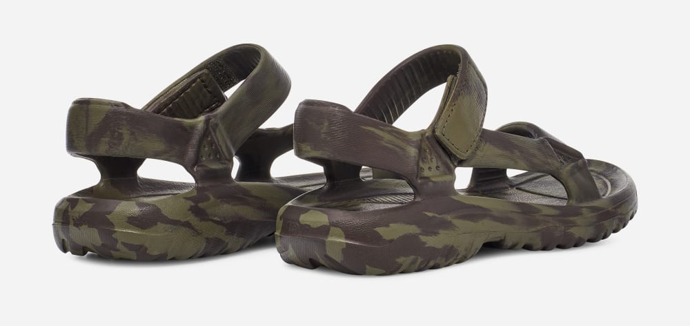 Kids' Teva Hurricane Drift Huemix Sandals Olive | USA-6149