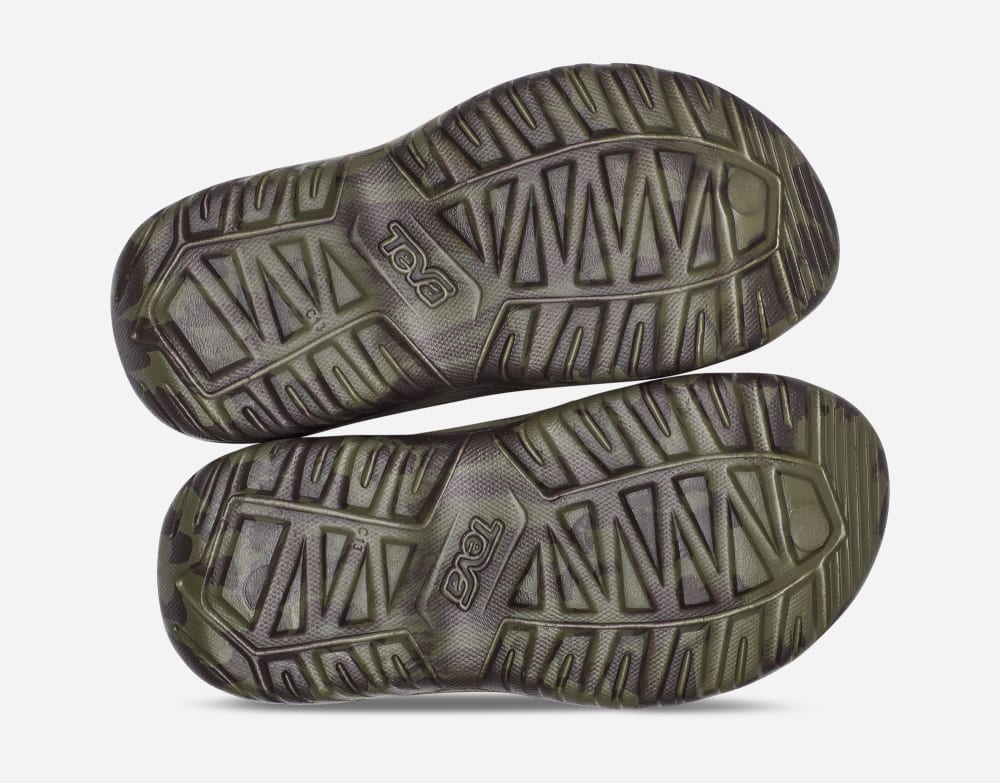 Kids' Teva Hurricane Drift Huemix Sandals Olive | USA-6149