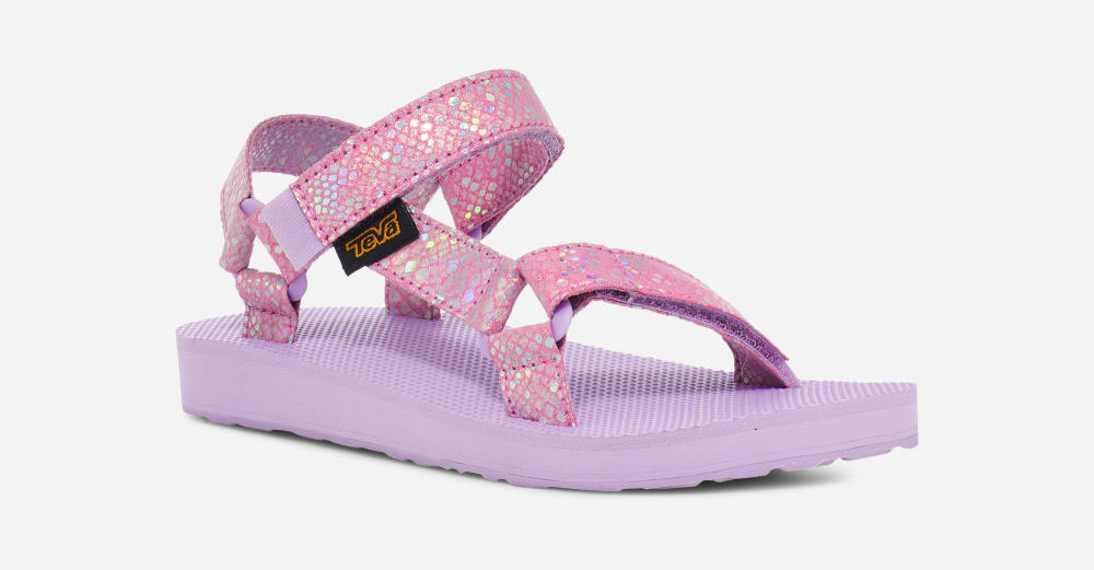 Kids' Teva K Original Universal Sparklie Sandals Purple | USA-2376