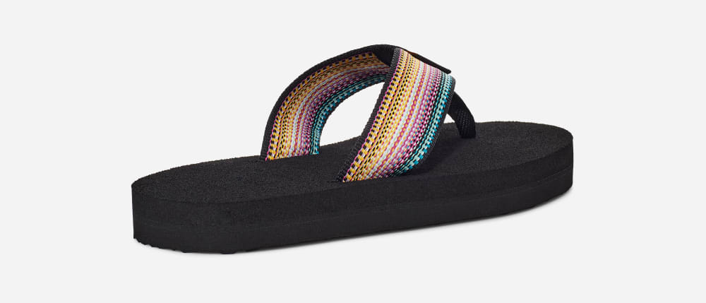 Kids' Teva Mush II Flip Flops Black Multicolor | USA-8693