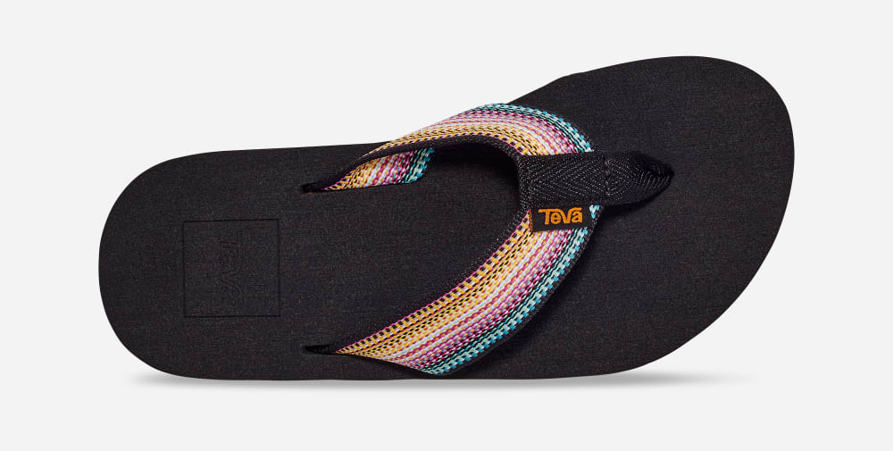 Kids' Teva Mush II Flip Flops Black Multicolor | USA-8693