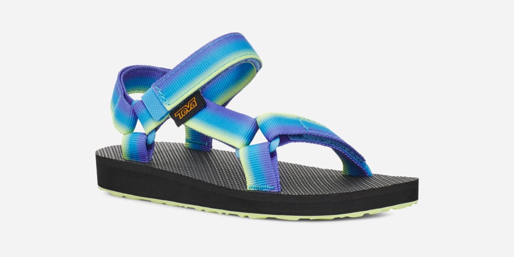 Kids' Teva Original Universal Gradiate Sandals Grey Light Green | USA-2783