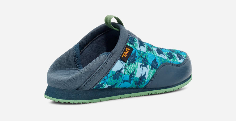 Kids' Teva ReEMBER DINOSTER INFANT Slip Ons Blue | USA-9625