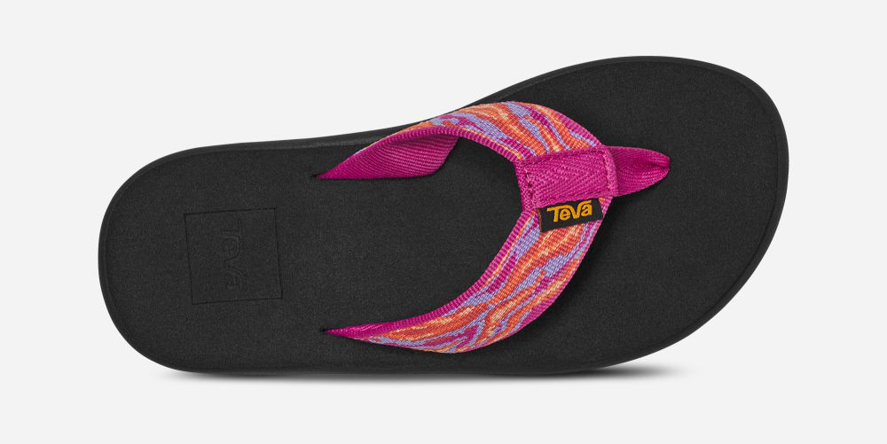 Kids' Teva Voya Flip Flops Rose Purple | USA-0164