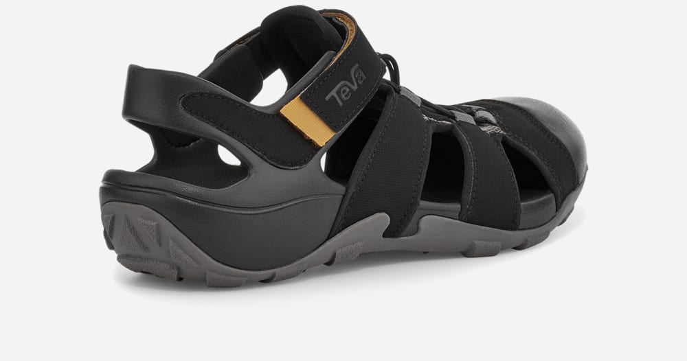 Men's Teva Flintwood Hiking Sandals Black | USA-5209