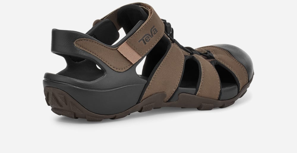 Men's Teva Flintwood Hiking Sandals Coffee | USA-9740