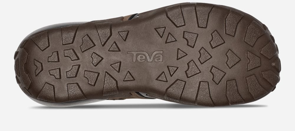 Men's Teva Flintwood Hiking Sandals Coffee | USA-9740