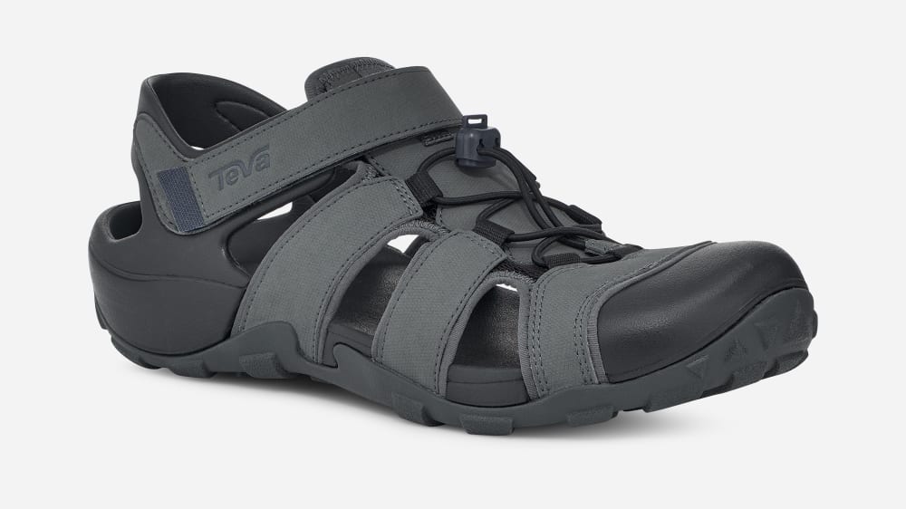 Men's Teva Flintwood Hiking Sandals Dark Grey | USA-3168