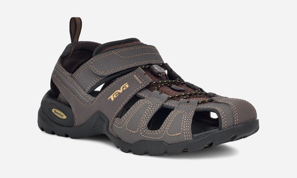 Men's Teva Forebay Hiking Sandals Coffee | USA-2506