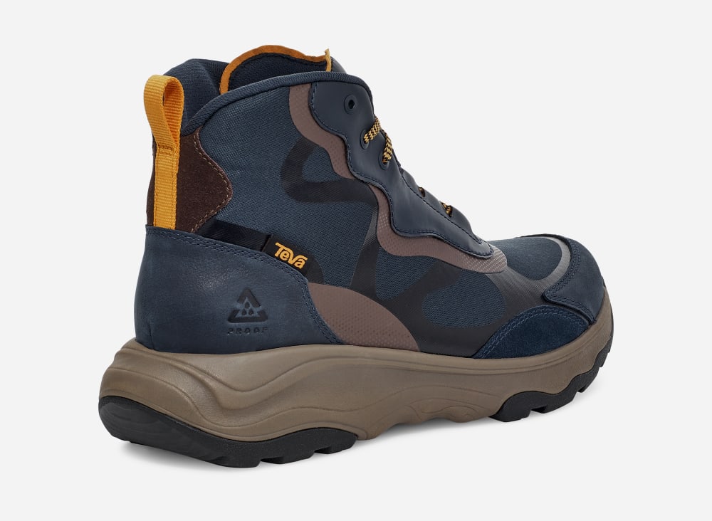 Men's Teva Geotrecca Mid Hiking Boots Navy | USA-8913