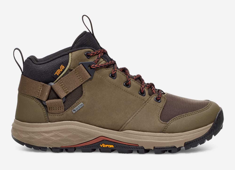 Men\'s Teva Grandview Gore-Tex Hiking Boots Dark Olive | USA-1356