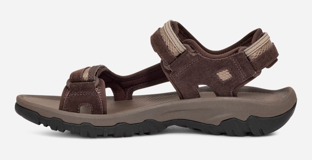 Men's Teva Hudson Sandals Brown | USA-0237