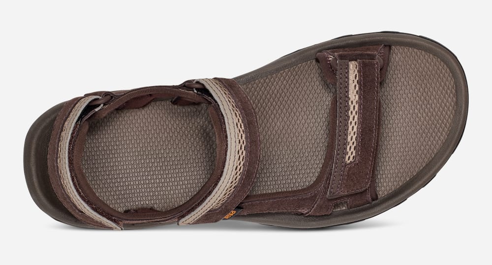 Men's Teva Hudson Sandals Brown | USA-0237