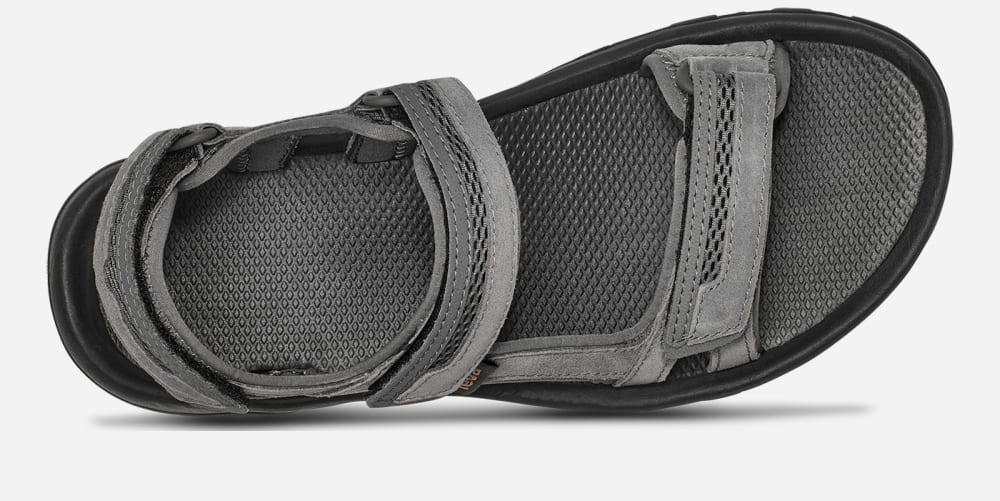 Men's Teva Hudson Sandals Dark Grey | USA-5134