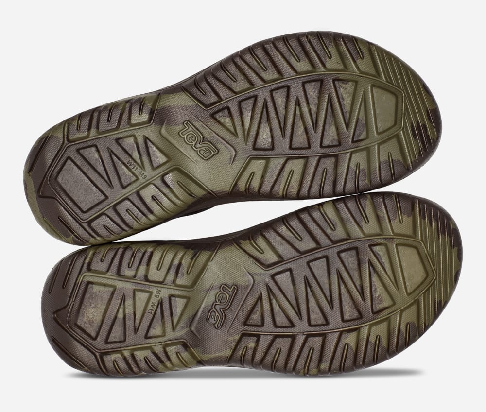 Men's Teva Hurricane Drift Huemix Sandals Olive | USA-0723