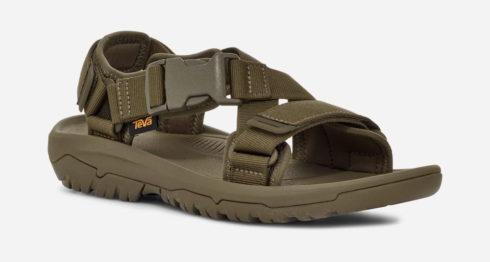 Men's Teva Hurricane Verge Hiking Sandals Dark Olive | USA-7584