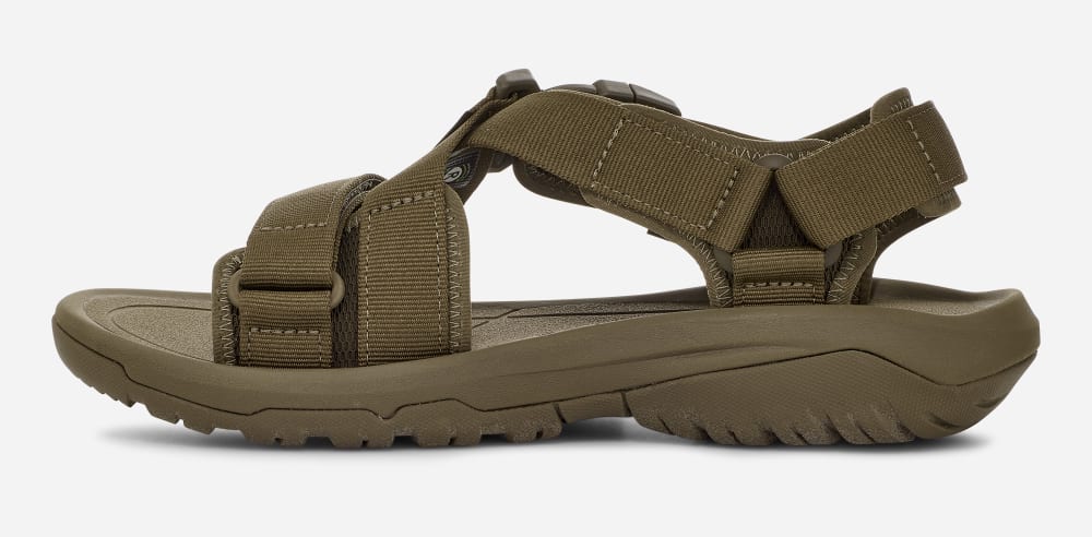 Men's Teva Hurricane Verge Hiking Sandals Dark Olive | USA-7584