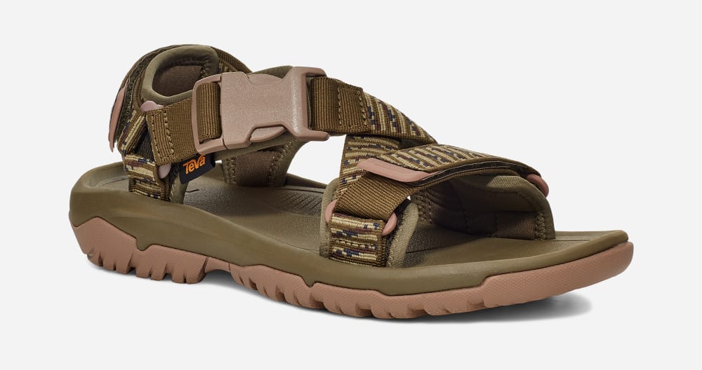 Men's Teva Hurricane Verge Hiking Sandals Dark Olive | USA-9346