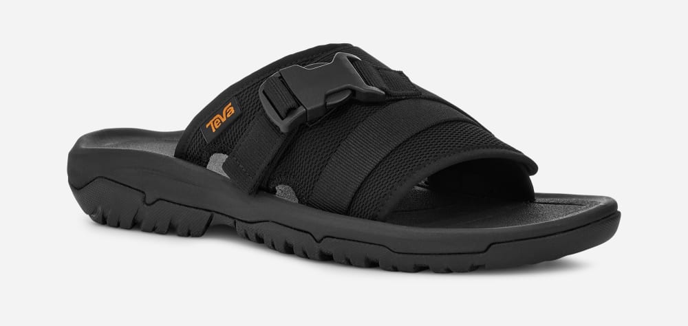 Men's Teva Hurricane Verge Slide Black | USA-4751