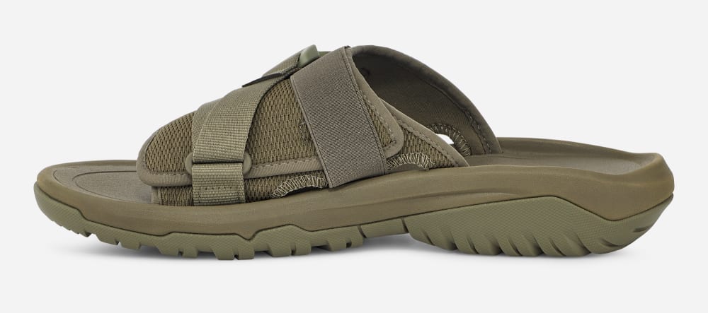 Men's Teva Hurricane Verge Slide Olive | USA-3679