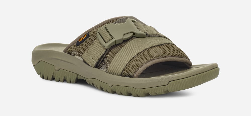 Men's Teva Hurricane Verge Slide Olive | USA-9673