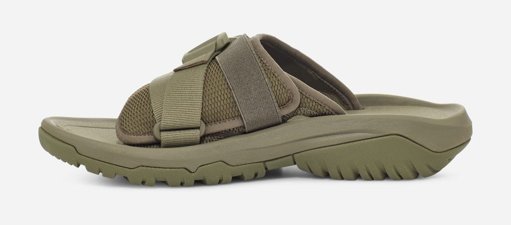 Men's Teva Hurricane Verge Slide Olive | USA-9673