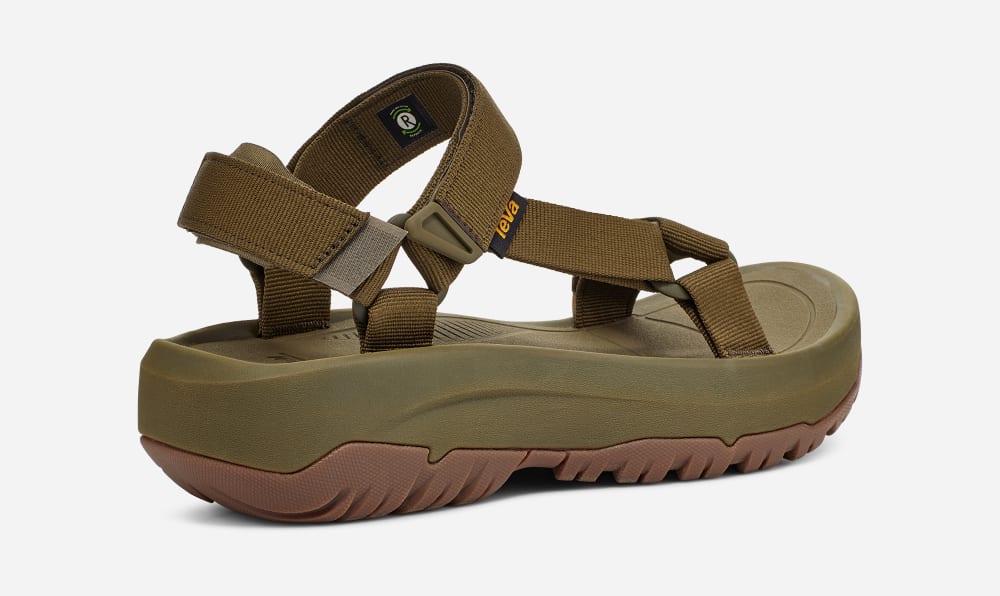 Men's Teva Hurricane Xlt2 Ampsole Platform Sandals Dark Olive | USA-8367