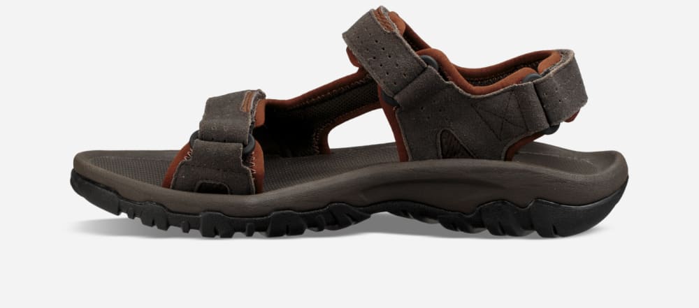 Men's Teva Katavi 2 Hiking Sandals Black Olive | USA-0491