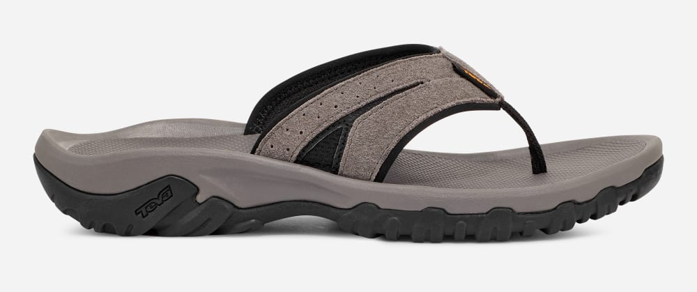 Men\'s Teva Katavi 2 Thong Flip Flops Grey | USA-5083