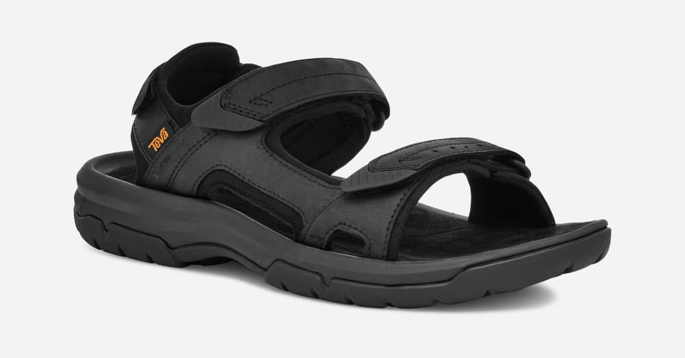 Men's Teva Langdon Hiking Sandals Black | USA-0739