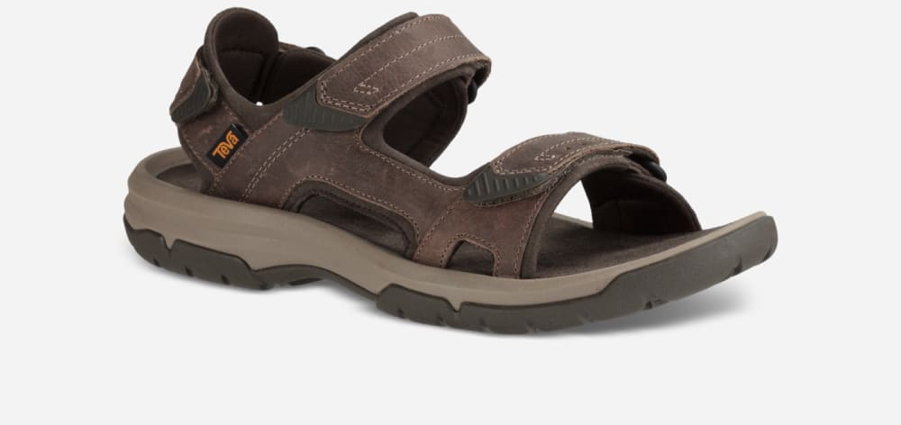 Men's Teva Langdon Hiking Sandals Brown | USA-6045