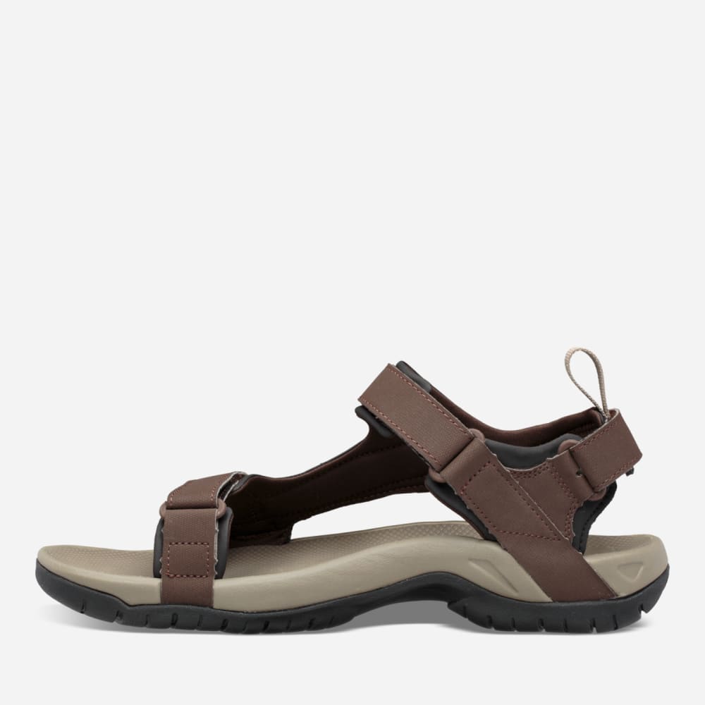 Men's Teva Meacham Hiking Sandals Chocolate Brown | USA-1596