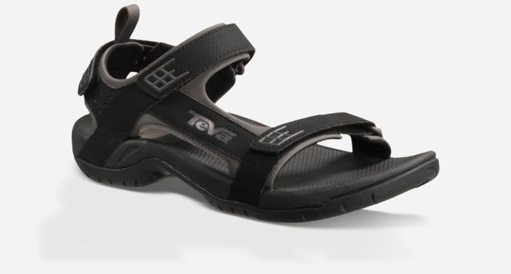 Men's Teva Minam Hiking Sandals Black | USA-3476