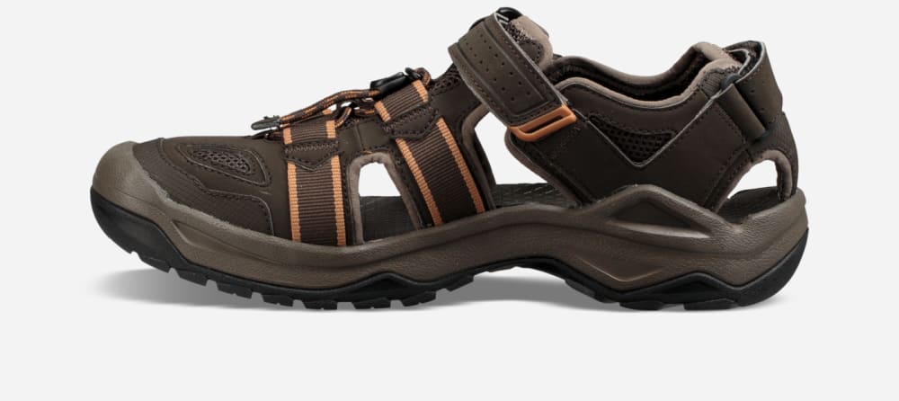 Men's Teva Omnium 2 Hiking Sandals Black Olive | USA-1394