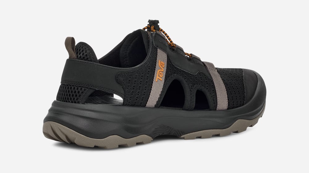 Men's Teva Outflow CT Sandals Black | USA-4671