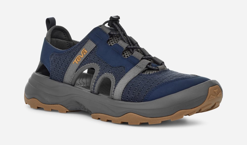 Men's Teva Outflow CT Sandals Indigo | USA-7941