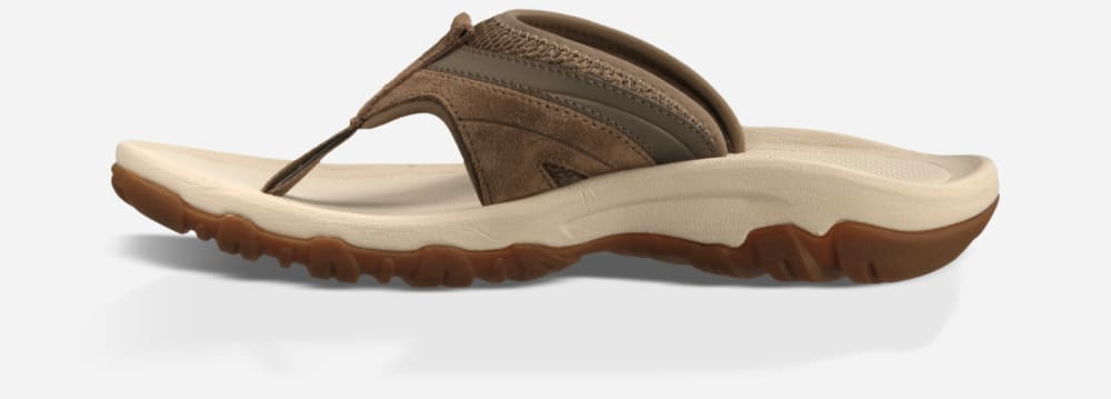 Men's Teva Pajaro Flip Flops Brown | USA-4385