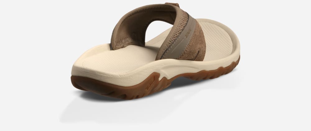 Men's Teva Pajaro Flip Flops Brown | USA-4385