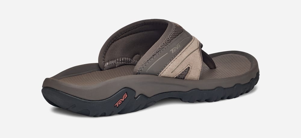 Men's Teva Pajaro Flip Flops Brown | USA-9365