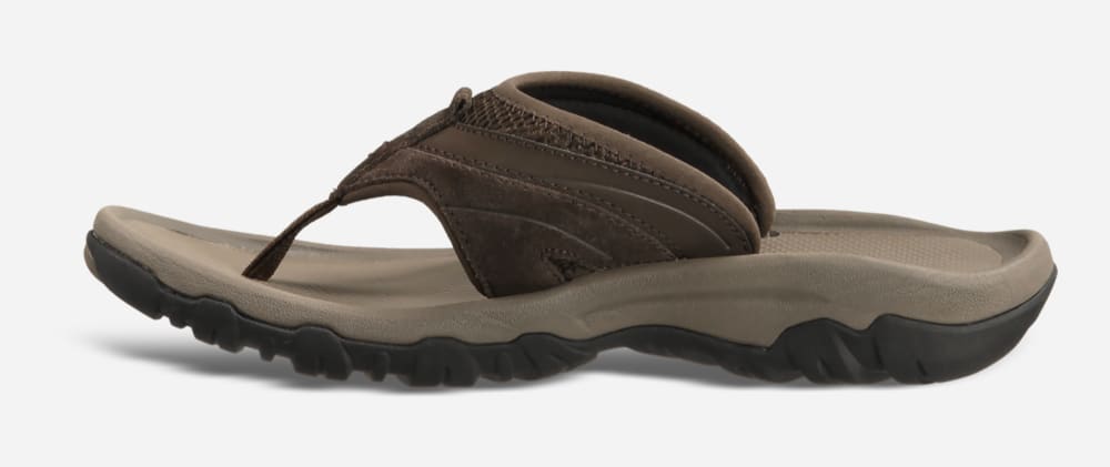 Men's Teva Pajaro Flip Flops Coffee | USA-1087