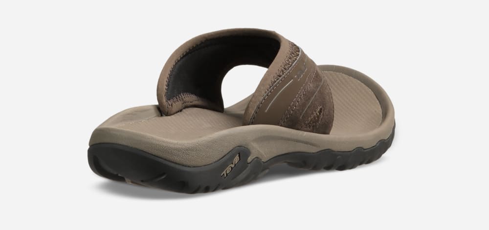 Men's Teva Pajaro Flip Flops Coffee | USA-1087