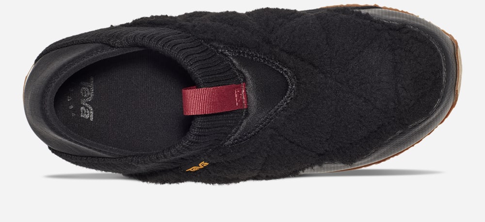 Men's Teva ReEMBER FLEECE Slip Ons Black | USA-4921