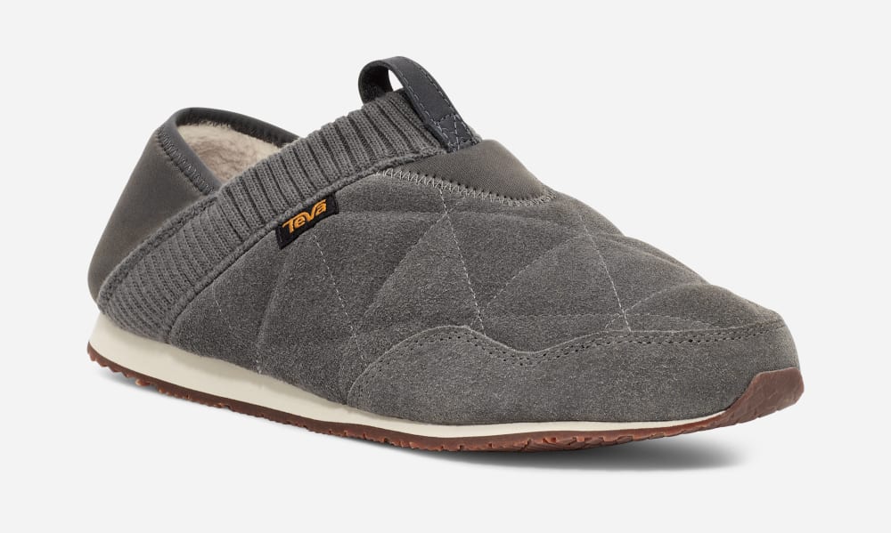 Men's Teva ReEMBER PLUSHED Slip Ons Grey | USA-1924