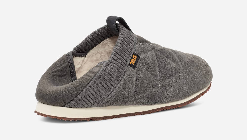 Men's Teva ReEMBER PLUSHED Slip Ons Grey | USA-1924