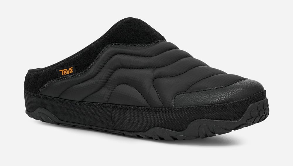 Men's Teva ReEMBER TERRAIN Slip Ons Black | USA-9586