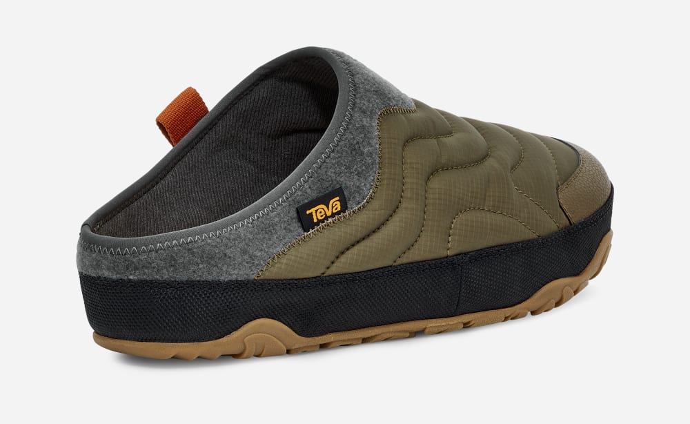 Men's Teva ReEMBER TERRAIN Slip Ons Dark Olive | USA-0439