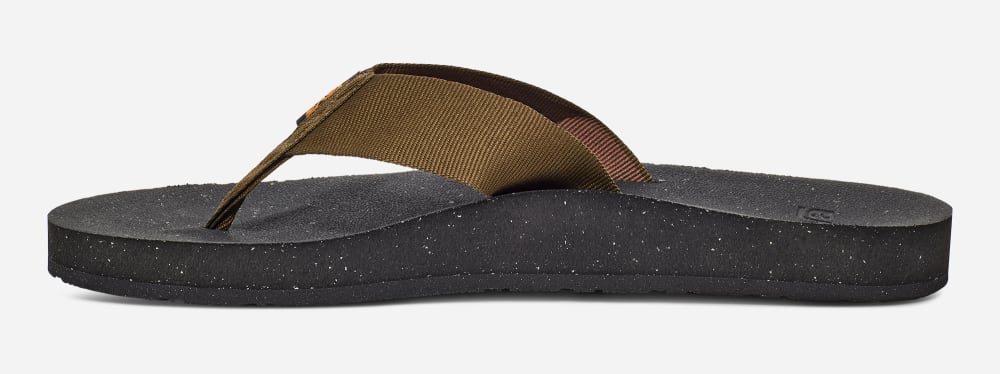 Men's Teva Reflip Flip Flops Olive | USA-9850