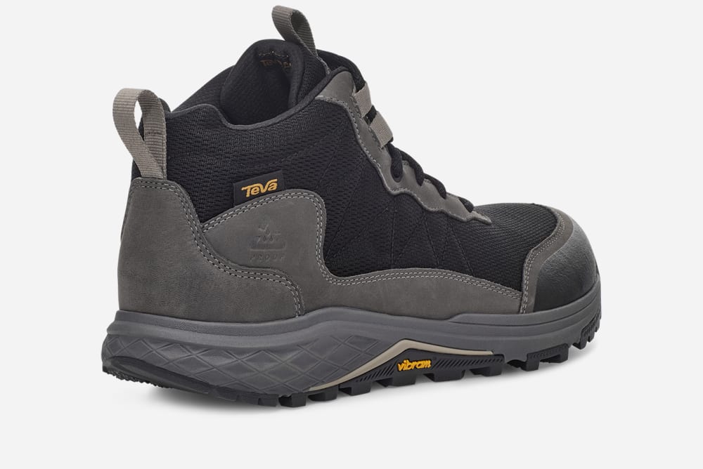 Men's Teva Ridgeview Mid Hiking Boots Grey / Black | USA-0967