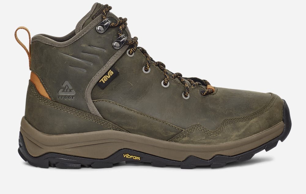 Men\'s Teva Riva Mid Rp Hiking Boots Dark Olive | USA-3816